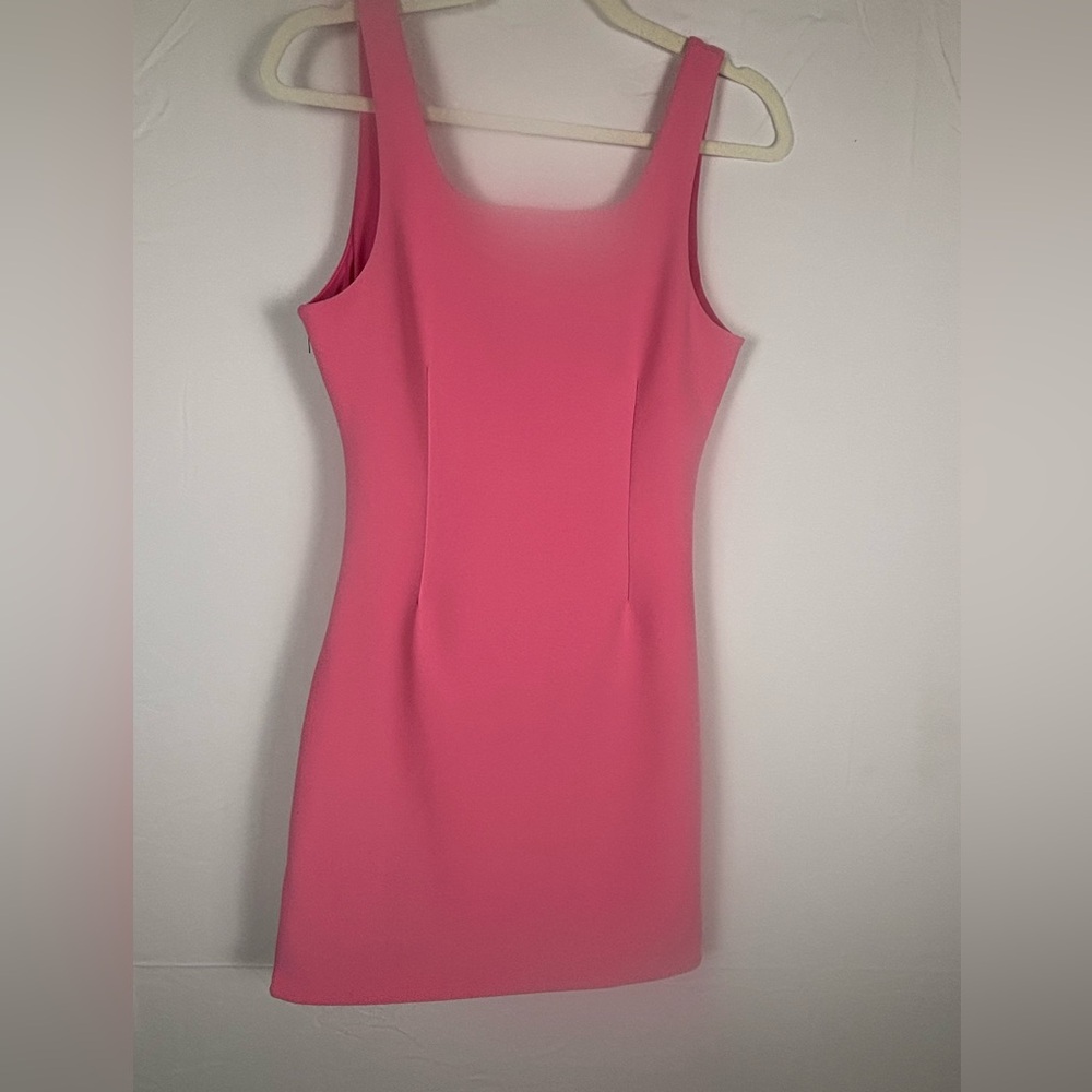 Open Edit Mini Dress Ruched Tank Pink Medium - Picture 5 of 9